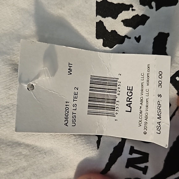 NWT Men's Volcom Long Sleeve T-Shirt. Large & US Snowboarding Olympic Team. - Picture 4 of 6